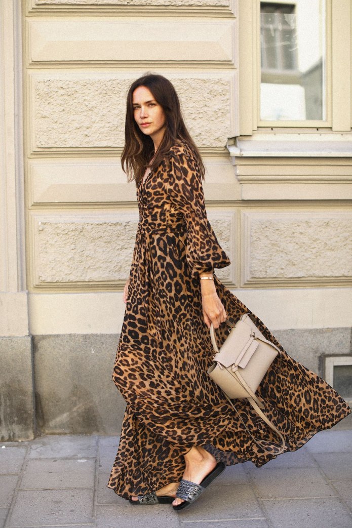 Платье Roberto Cavalli леопард макси