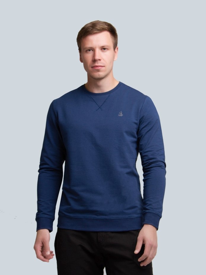 Синий джемпер мужской