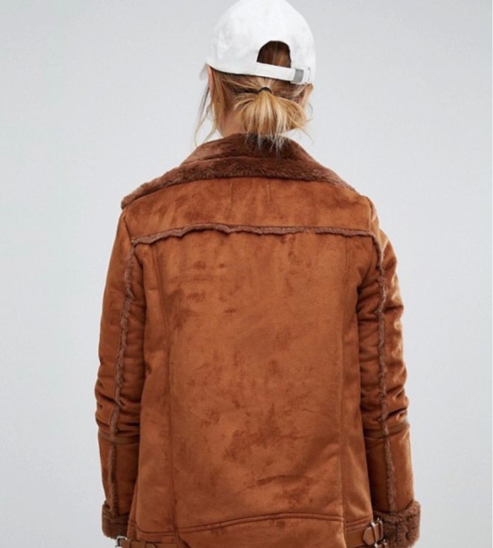 Pull and Bear куртка кожзам женская