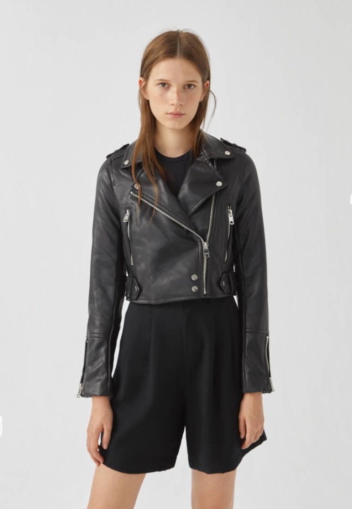 Pull and Bear кожаная куртка