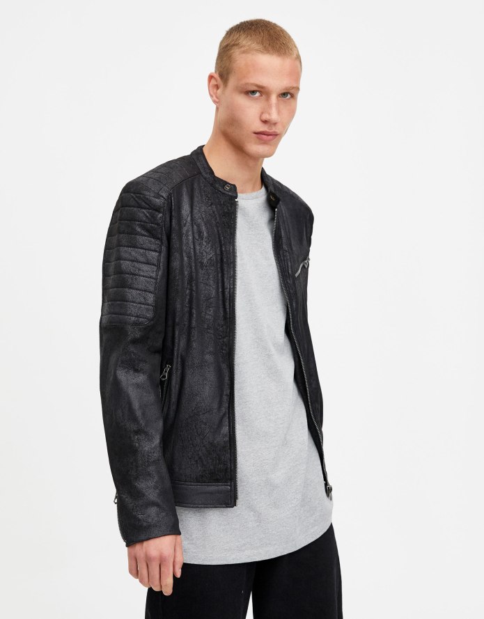 Байкерская куртка Pull and Bear