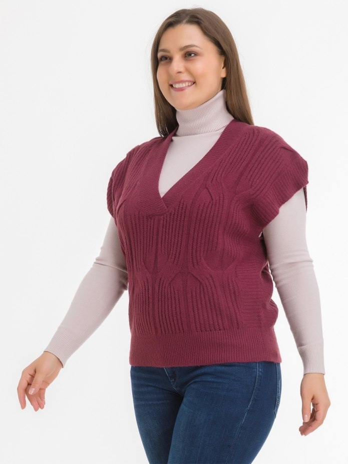 Жилет трикотажный женский удлиненный