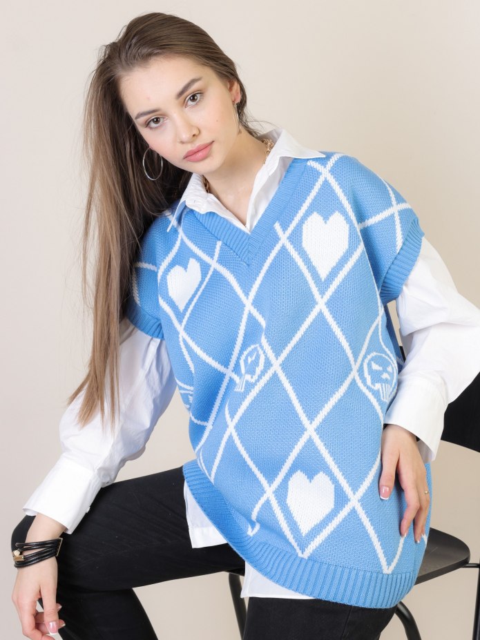 Водолазка с жилетом