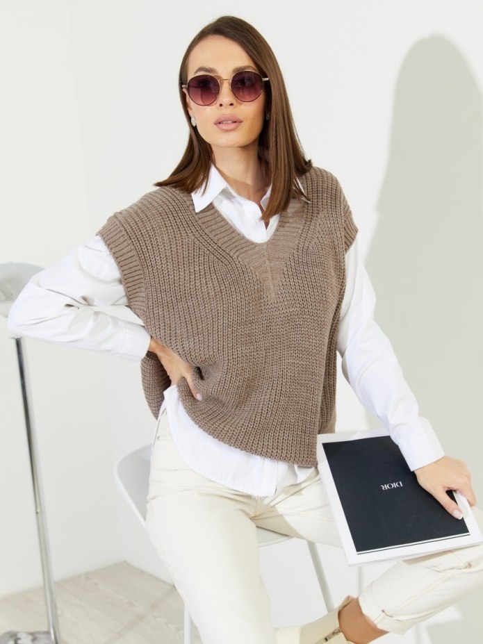 Жилет свитер женский