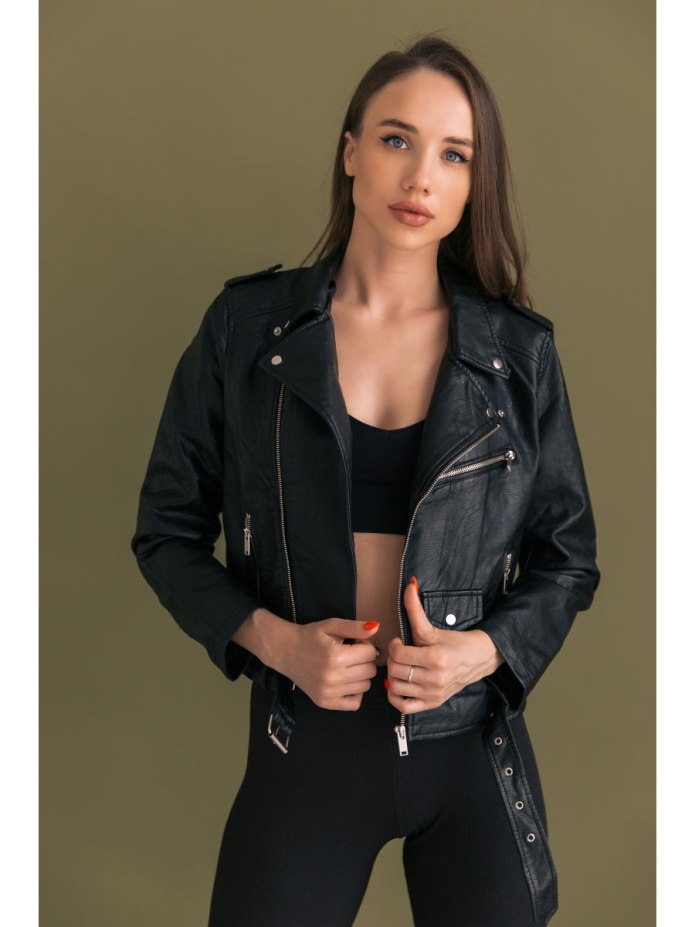 Кожаная косуха Levis