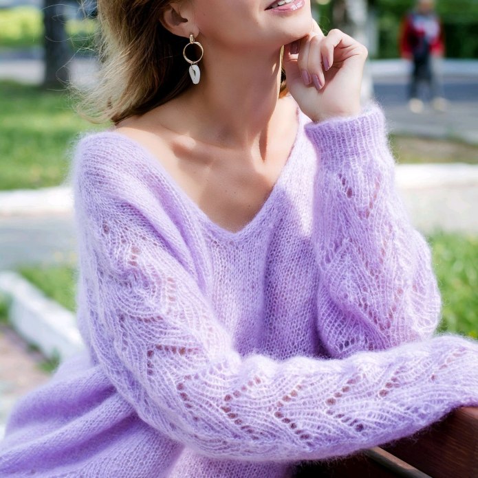 Джемпер из novita Kid Mohair