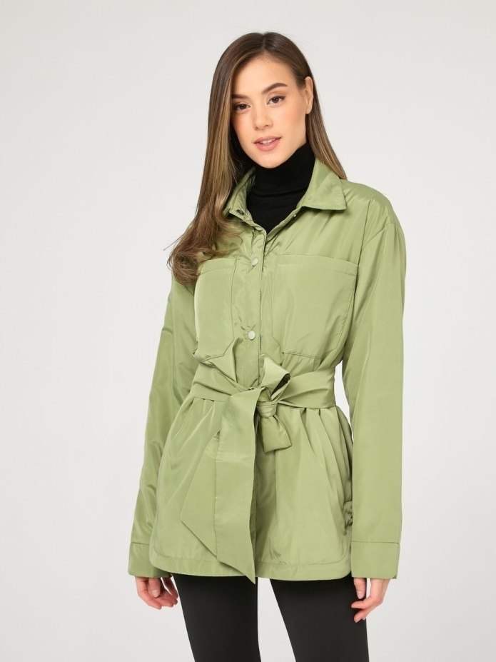 Zara клетчатая куртка рубашка Зелена