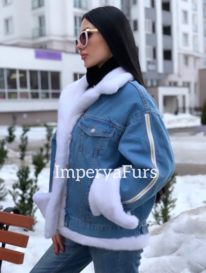 Джинсовки с мехом женские