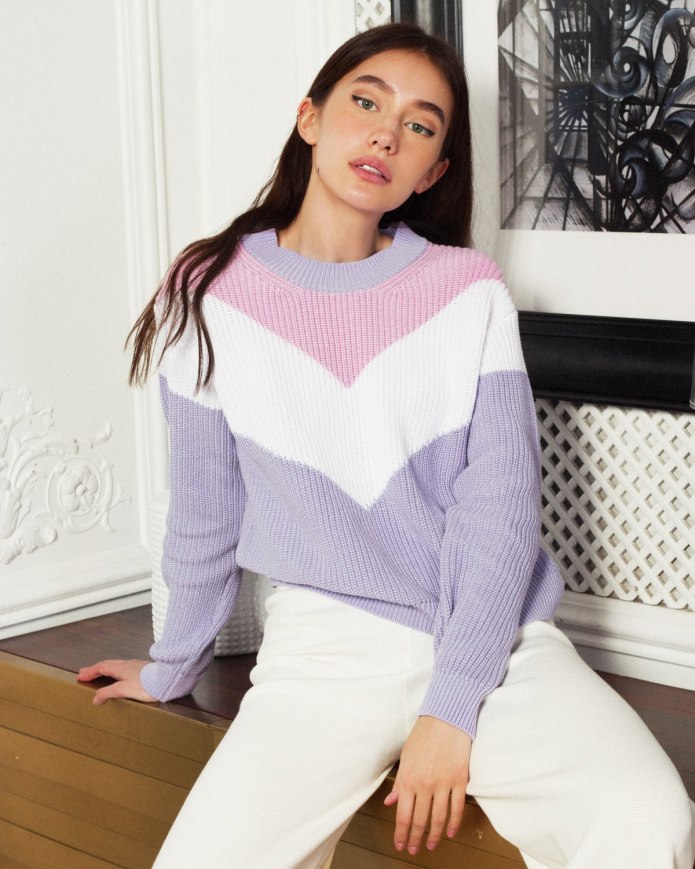 Пуловер с ажурной спинкой от Zara