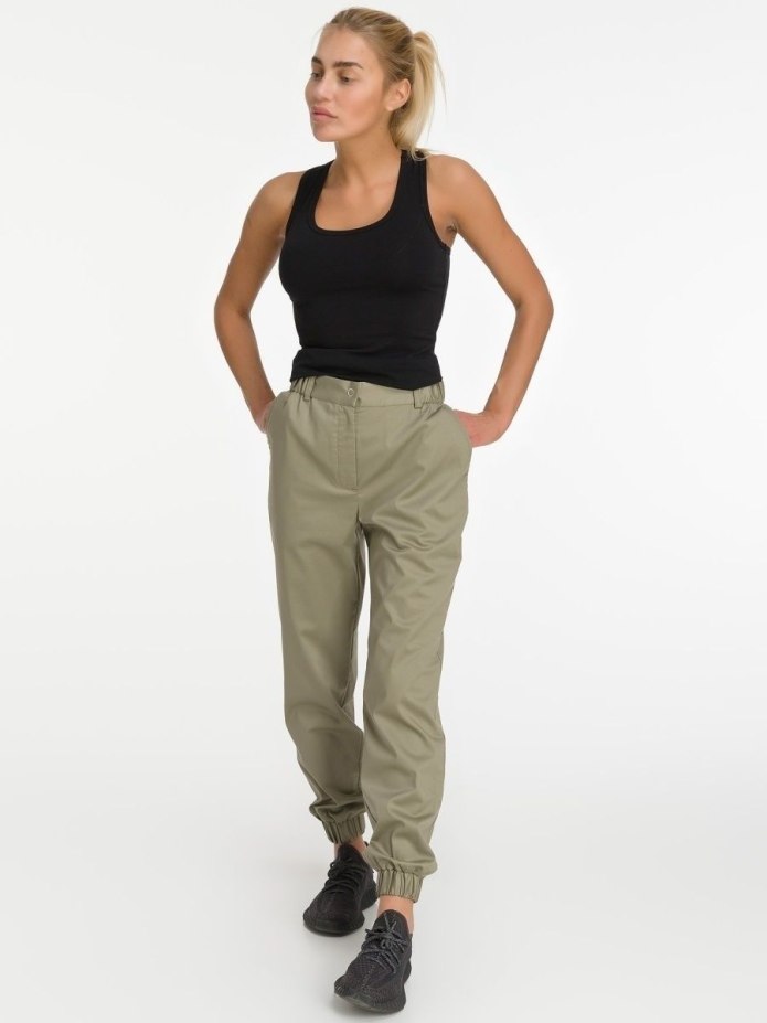 Джинсы джоггеры женские