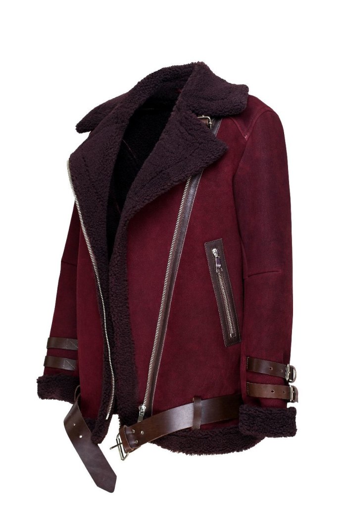 Кожаный parajumpers Gobi с мехом волка