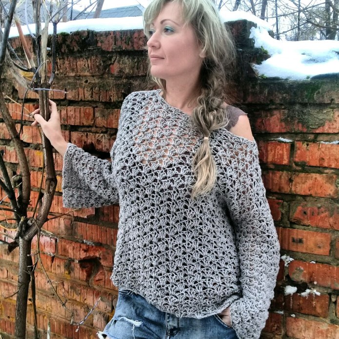 Ажурная кофта