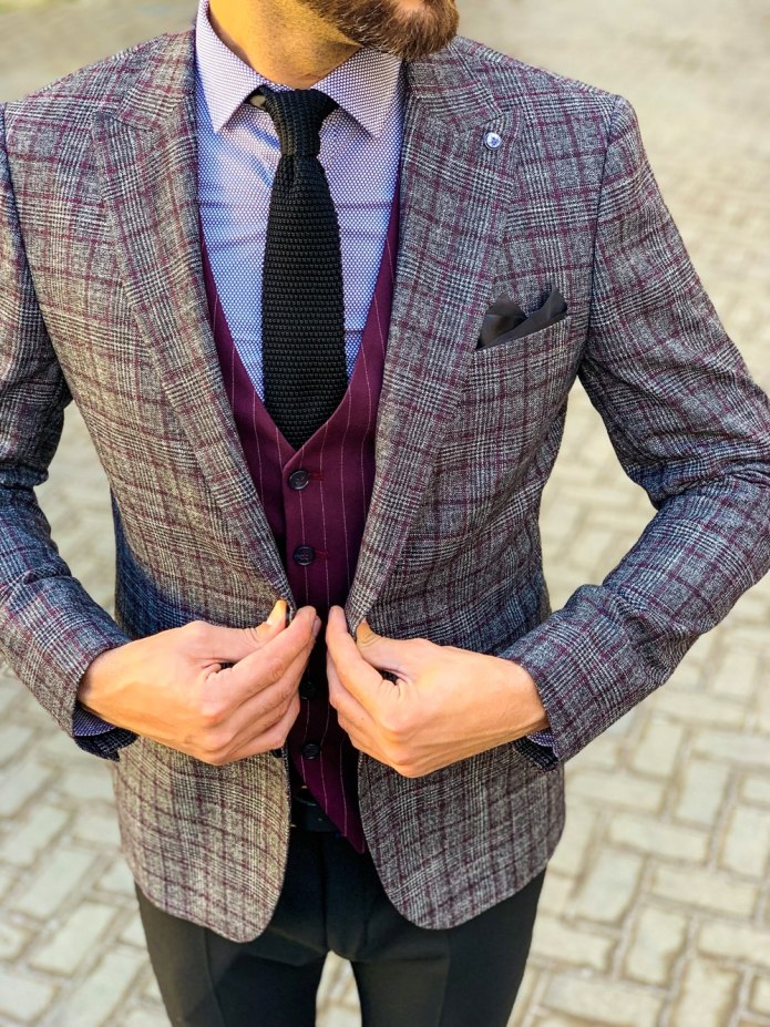 Серый пиджак Tom Tailor