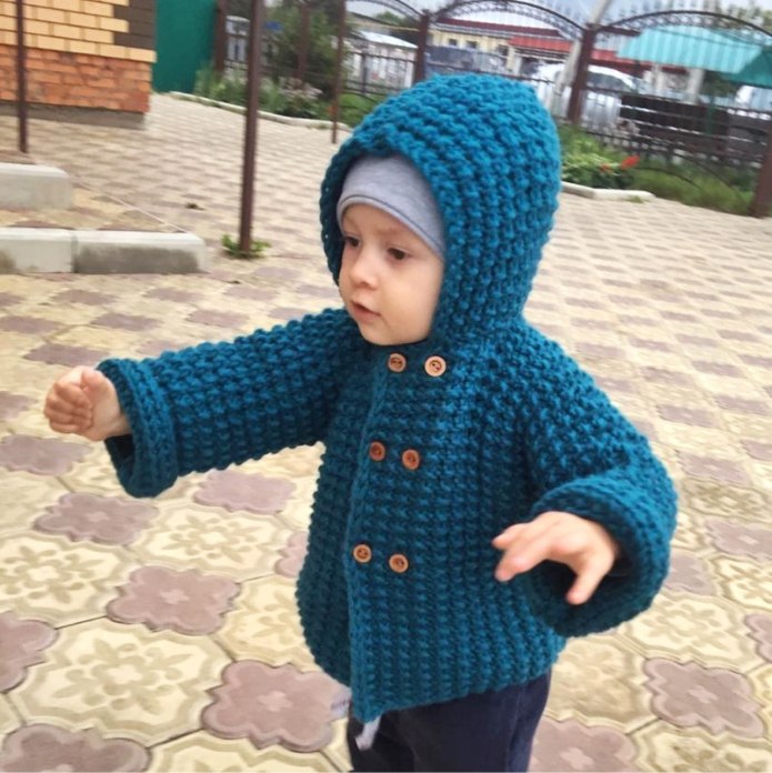 Купить вязаный детский кардиган в Москве