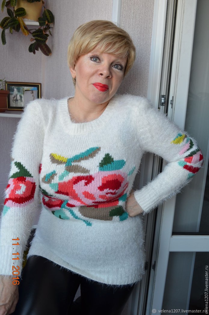 Джемпер женский пыльный розовый