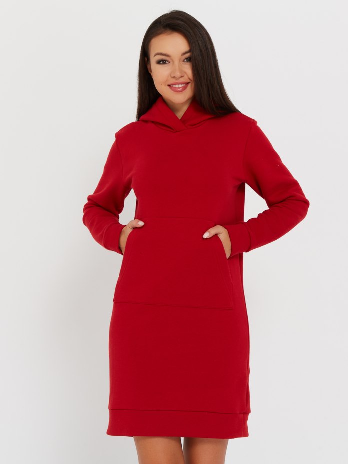 Белое длинное платье с капюшоном