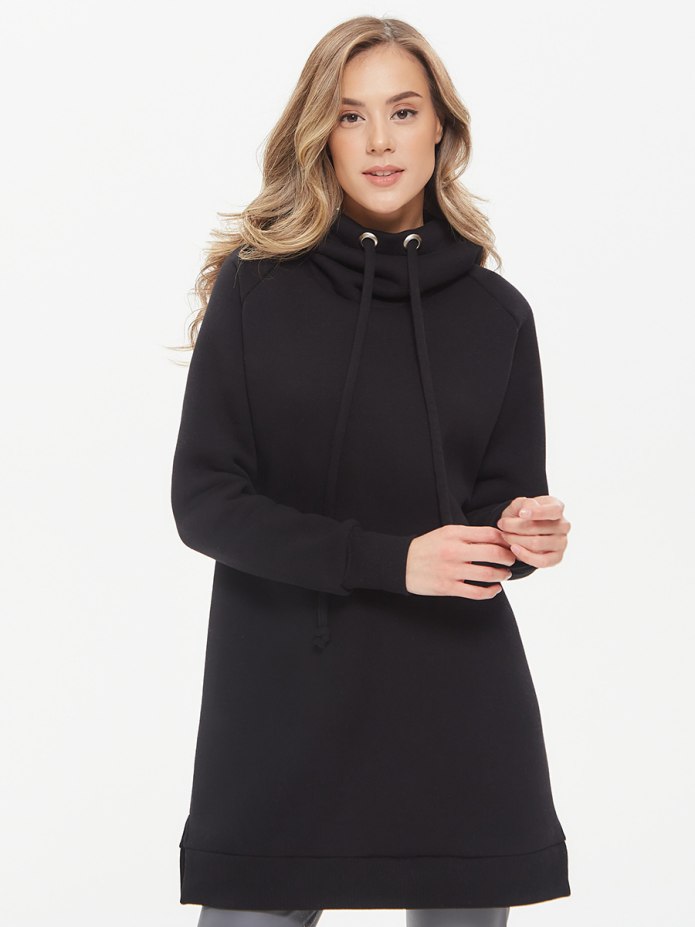 Платье худи для фигуры яблоко