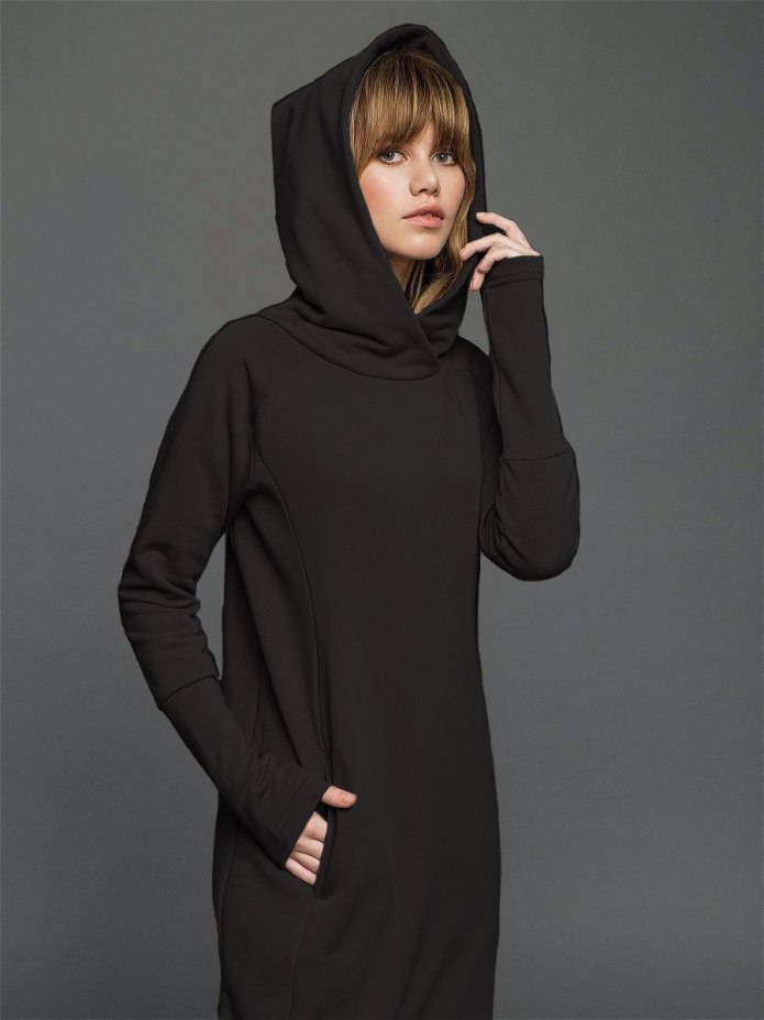 Длинные толстовки женские