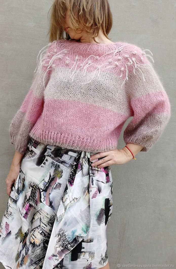 Pink Mohair Sweater