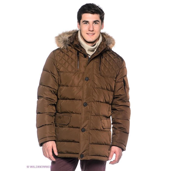 Мужской пуховик Finn Flare w17-21007