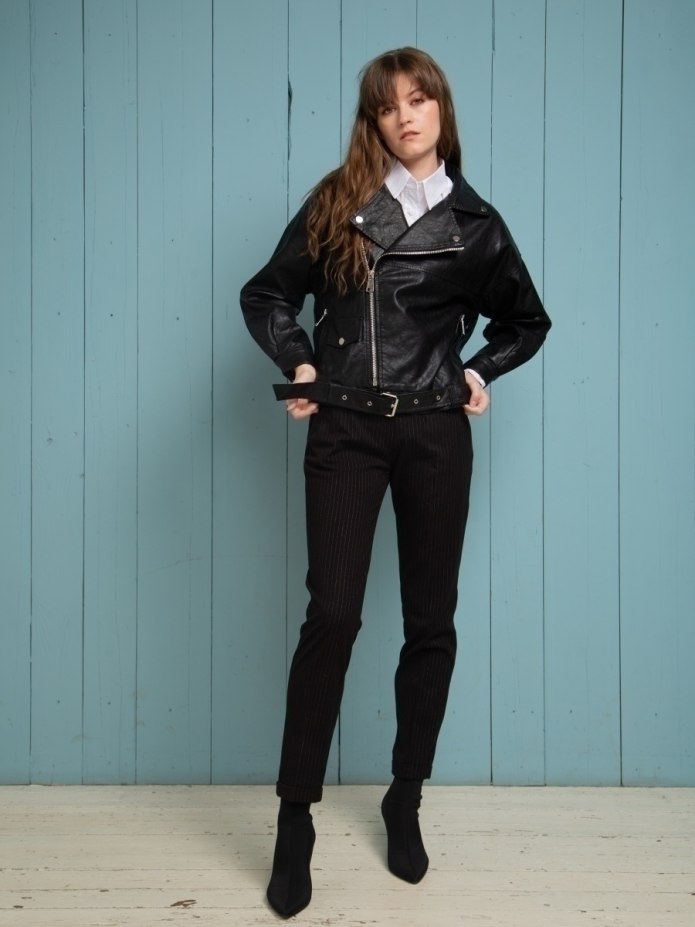 IXS Leather Moto Jacket Brown