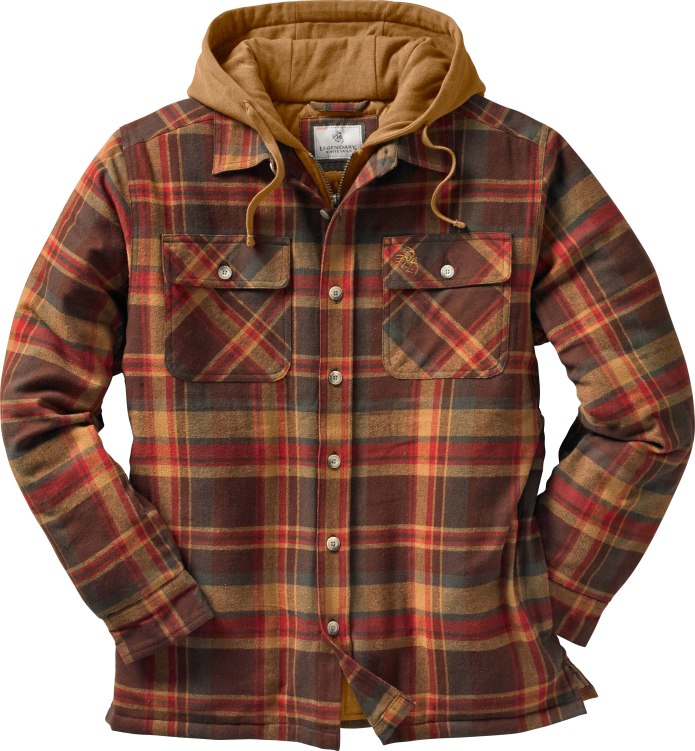 Legendary Whitetails men's Maplewood Hooded Flannel Shirt Jacket