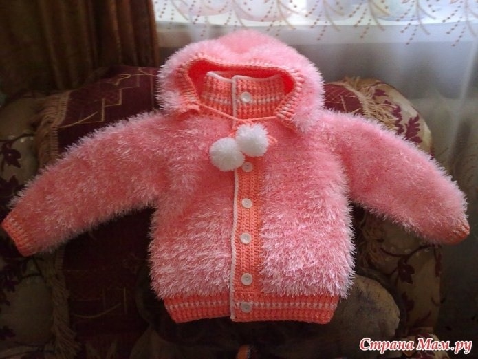 Кофты детские из травки