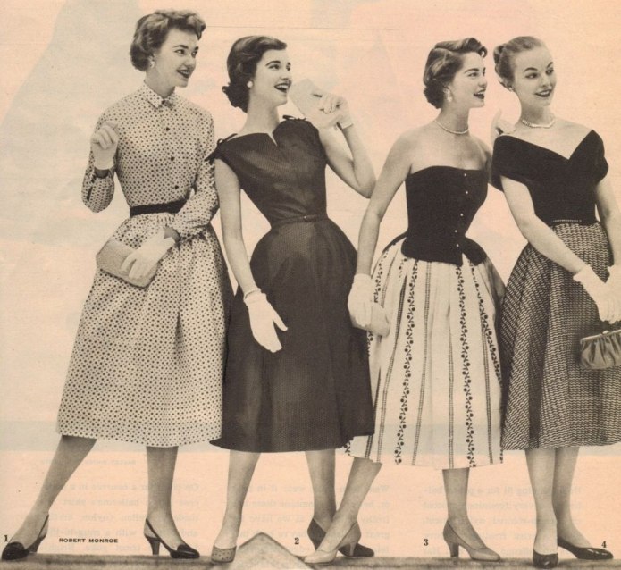 Мода Нью лук 1950х годов