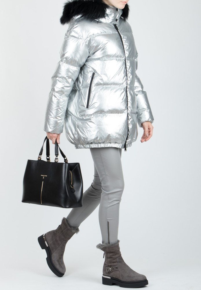 Blue Puffer Metallica Jacket