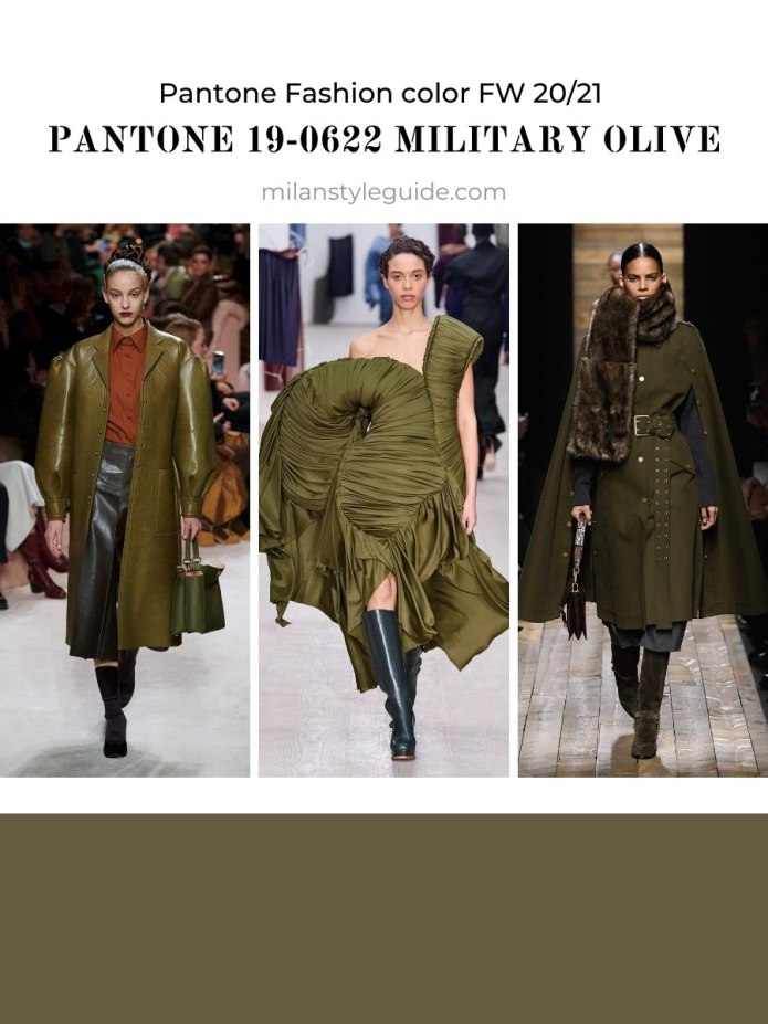 Цвет Military Olive Pantone