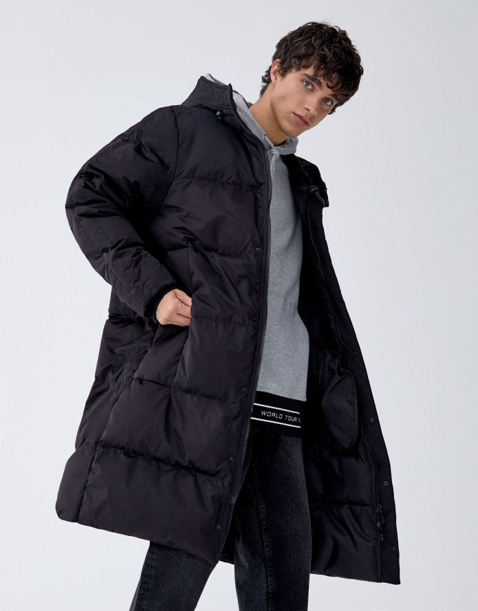 Куртка утепленная Pull Bear цвет бордовый