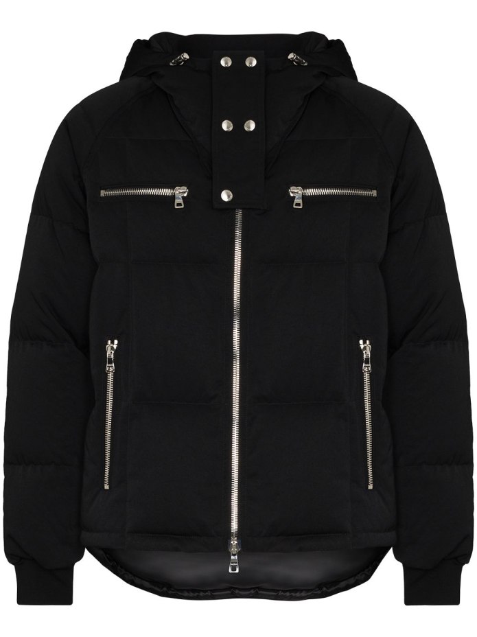Balmain пуховик черный