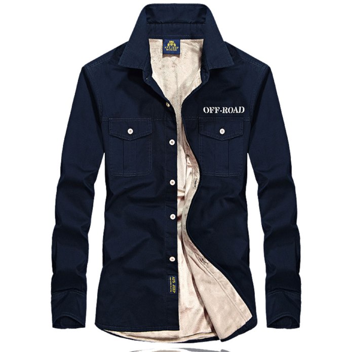 Mens Plaid thick woolen Casual Jacket