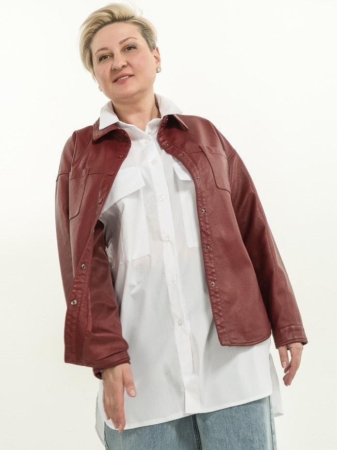 Кожаная байкерская Oversized-куртка reclaimed Vintage inspired