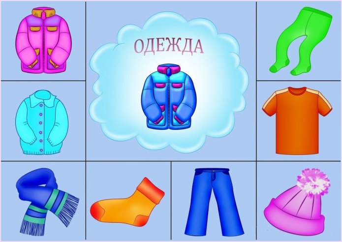 Предметы одежды для детей