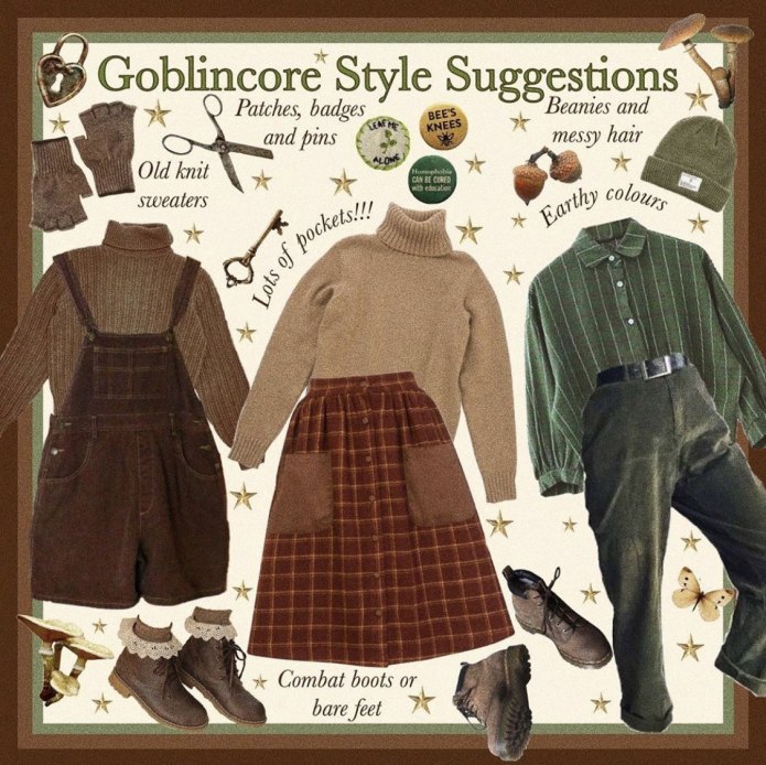 Наряд в стиле Goblincore