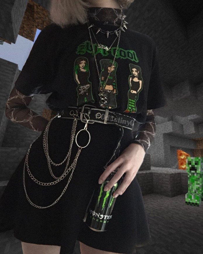 Goth outfit Грандж 2020 одежда