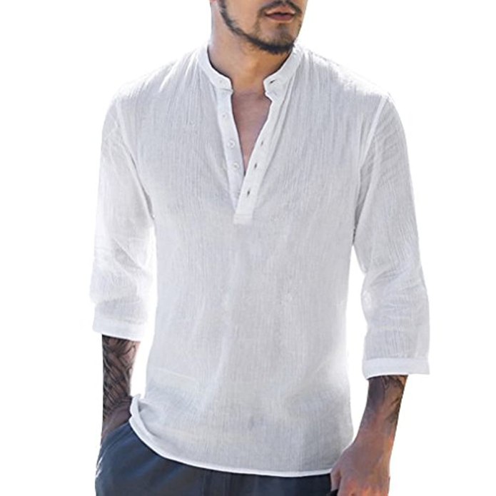 Brunello Cucinelli мужская рубашка лён