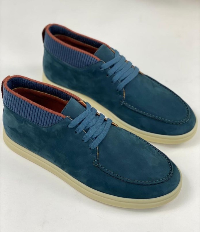 Loro Piana замшевые ботинки open walk