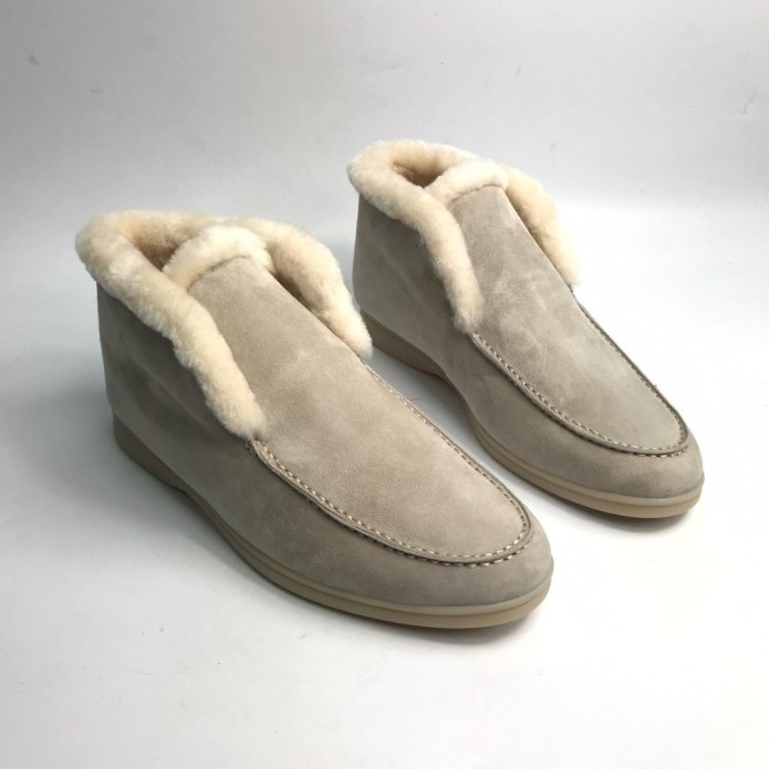 Loro Piana замшевые ботинки open walk