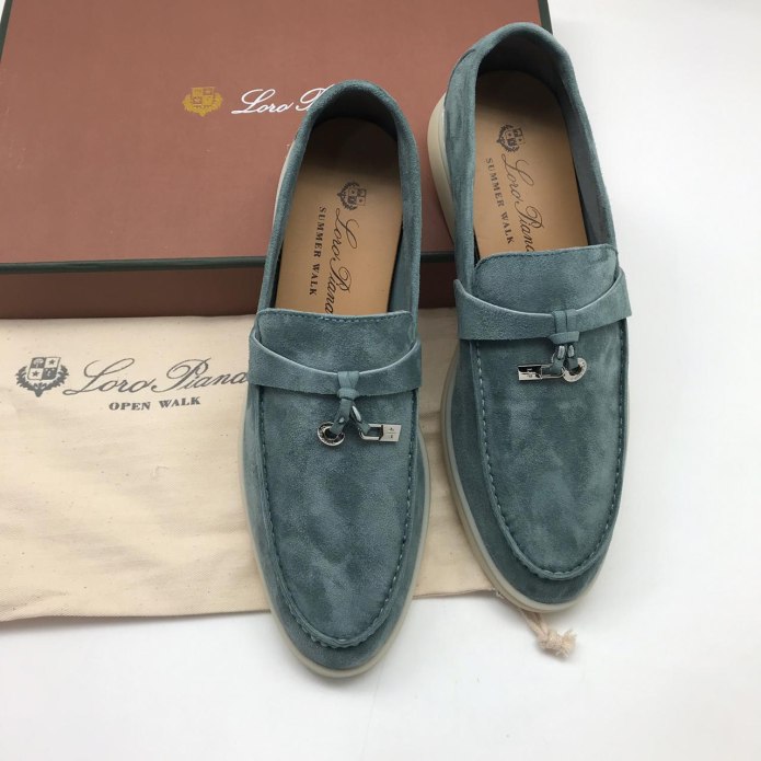 Замшевые лоферы loro Piana