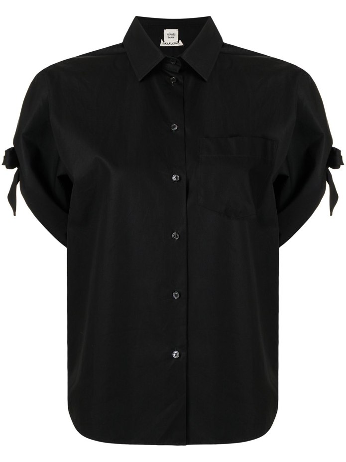 Рубашка черная Slim Fit