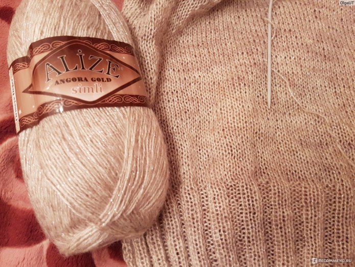 Свитер из Alize Angora Gold
