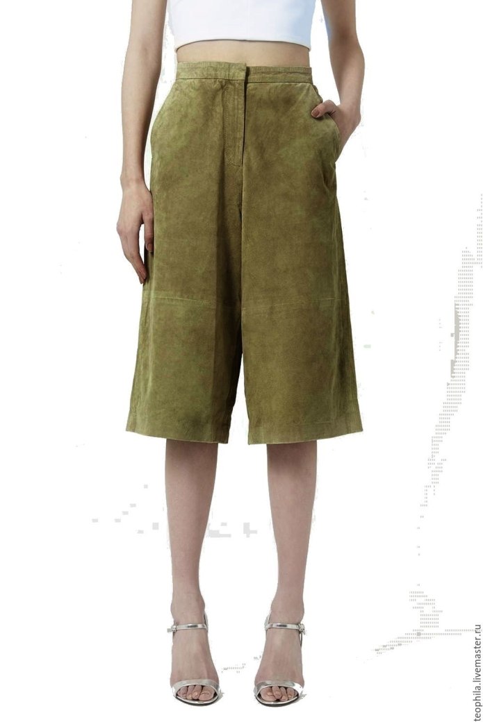 Шерстяные брюки-кюлоты Uniqlo 221-400556