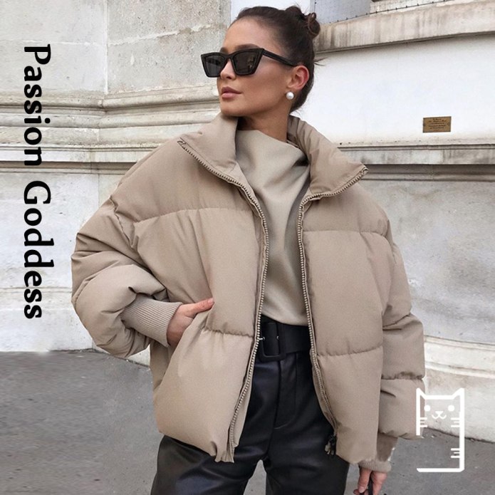 Oversized Puffer Jacket Zara женская