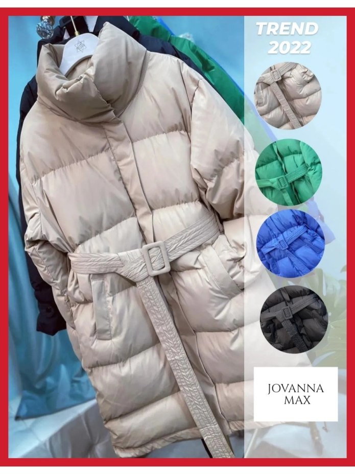 Куртка long Oversized down Coat женский