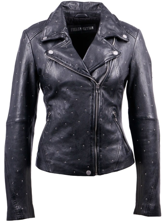 Muubaa studded Leather Biker Jacket с шипами