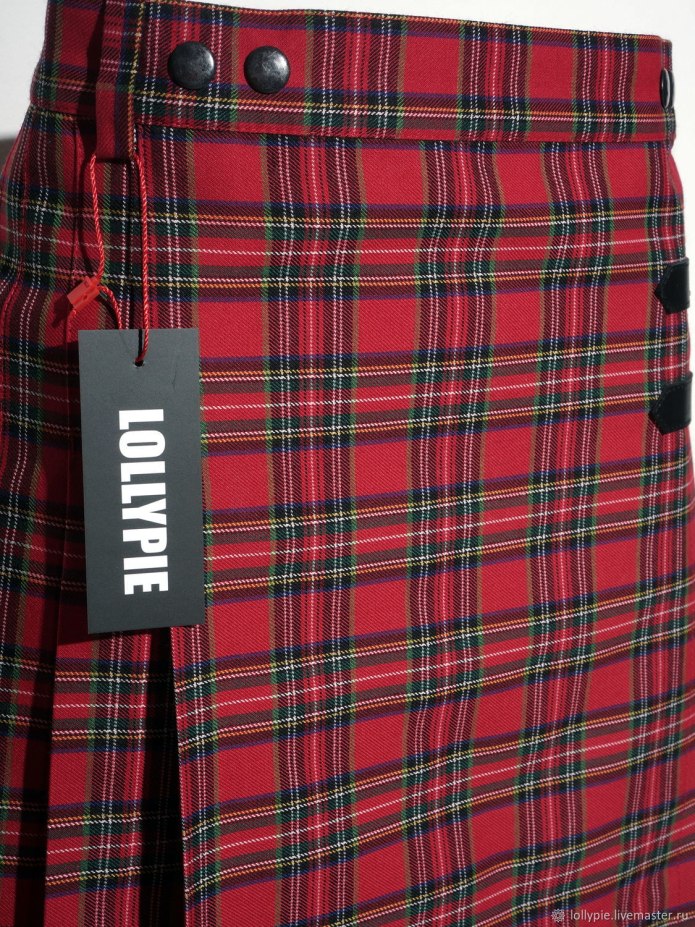 Юбка килт Burberry шерсть