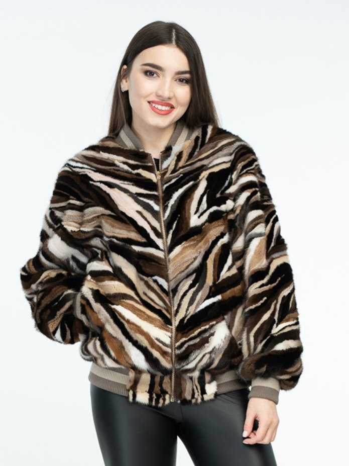 Esprit бомбер меховой