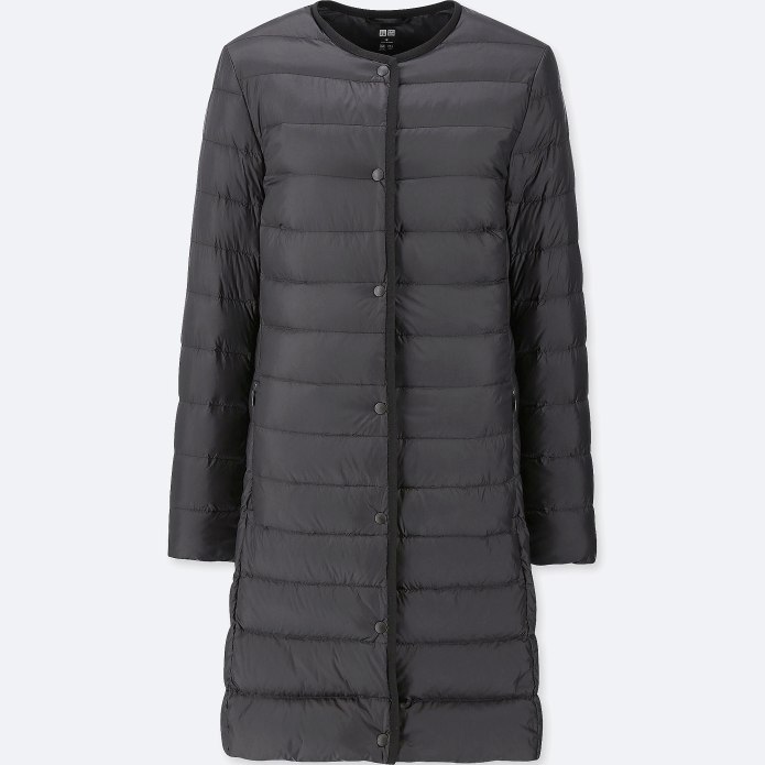 Юникло черный пуховик Uniqlo